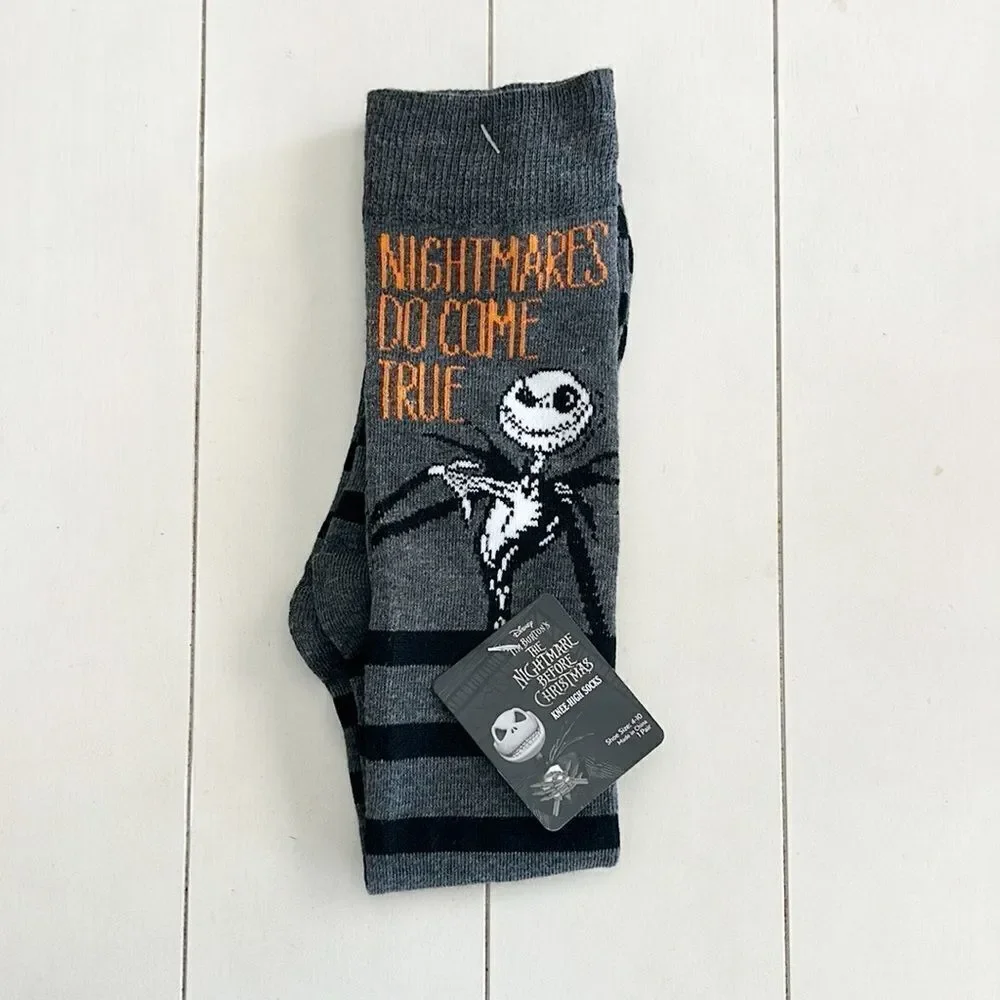 Disney Nightmare Before Christmas  Jack Skellington Knee High Socks